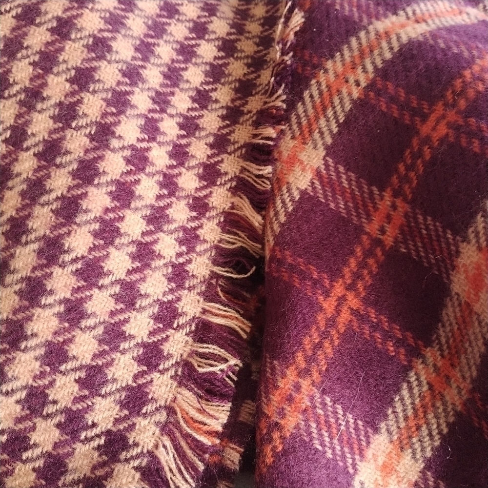 Loft Outlet Reversible Blanket Scarf Soft Lightweight